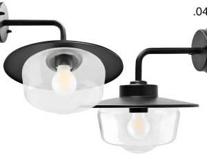 black wall light Eduardo - IP54