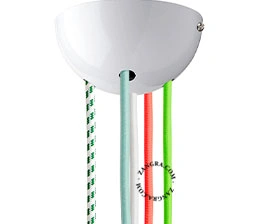 metallic ceiling rose (5 cables) - white