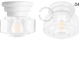 white porcelain Art Deco light Daniel