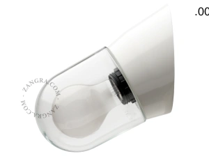 applique blanche - globe en verre - Ø 11 cm