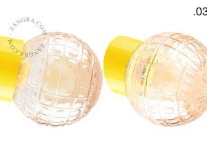 yellow porcelain wall light David - Ø 10 cm