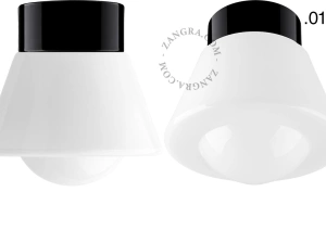 black porcelain lamp David - Ø 10cm