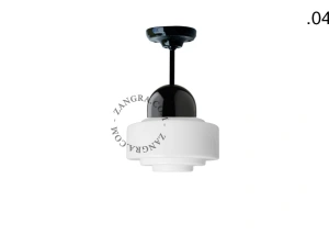 lampa porcelana ze szklanym kloszem