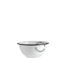 tigela de esmalte branco - Ø 13cm