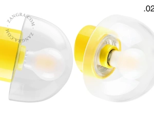 yellow porcelain wall light David - Ø 10 cm