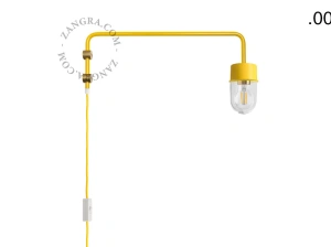 gele wandlamp Abbie met pivoterende arm