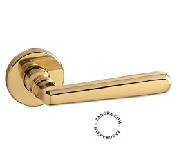brass double door handle