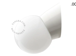 applique blanche - globe en verre - Ø 11 cm