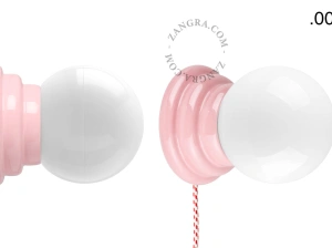 pink porcelain Art Deco table or wall light