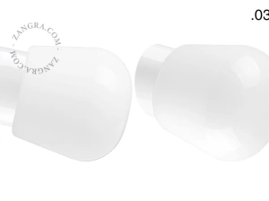 biała porcelanowa lampa ścienna David - Ø 10 cm