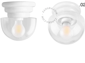 white porcelain Art Deco light Daniel