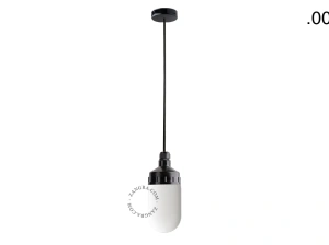 snoerlamp met glazen kap
