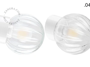 biała porcelanowa lampa ścienna David - Ø 10 cm