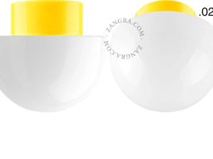 lámpara de porcelana amarilla David - Ø 10 cm