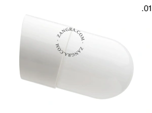 hvid porcelæn væglampe - glas skærm