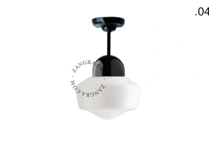 lampa porcelana ze szklanym kloszem