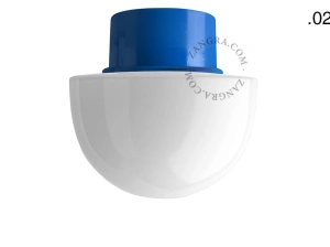 aplique o plafón azul - pantalla de vidrio - Ø 10 cm