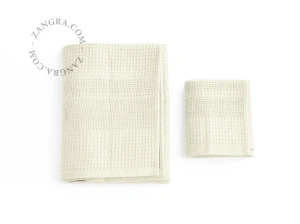 honeycomb bath towel - ecru