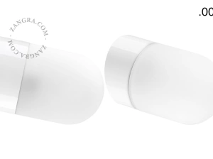 biała porcelanowa lampa ścienna David - Ø 10 cm