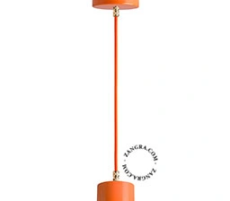 orange pendellampe - Ø 8,5 cm
