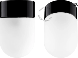 black porcelain lamp David - Ø 10cm