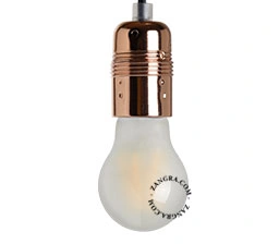 E27 copper-coloured lamp holder