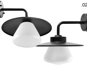 black wall light Eduardo - IP54