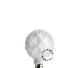 E27 dæmpbar glødetråd LED-pære - opalt glas - konkav - 2700K - 4W