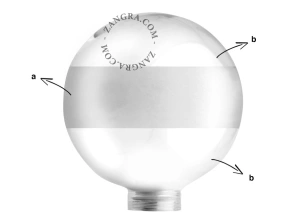 globe - verre clair + dépoli