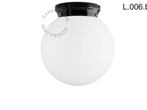 czarna porcelanowa lampa Art Deco Chaella