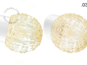 biała porcelanowa lampa ścienna David - Ø 10 cm
