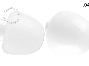 biała porcelanowa lampa ścienna David - Ø 10 cm
