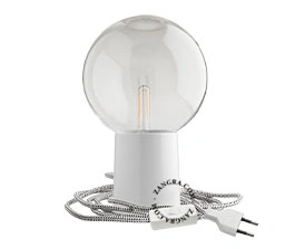 white porcelain table lamp