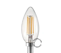 E14 dimbar filament - LED - kronljuskälla - 2700K - 4W