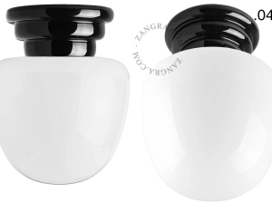 black porcelain Art Deco light Daniel