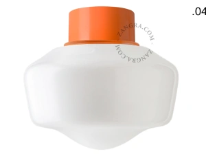 orange væg eller loftslampe - glas skærm - Ø 10 cm