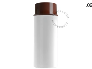 brown wall or ceiling light - glass shade - Ø 10 cm