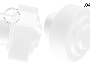 biała porcelanowa lampa ścienna David - Ø 10 cm