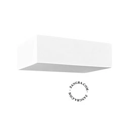 paintable plaster uplighter Carl - 20 cm