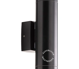 väggspotlight med upp- och nerljus för utomhusbruk eller badrum - svart - IP64