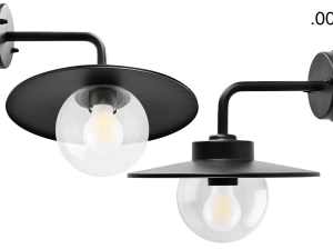 black wall light Eduardo - IP54