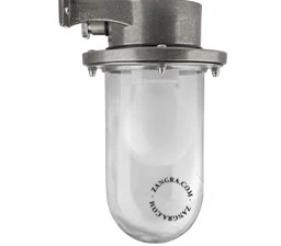 lampada da parete in ottone nichelato per esterni - IP64