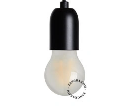 metallic socket - matt black