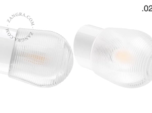biała porcelanowa lampa ścienna David - Ø 10 cm