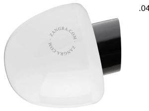 Wandleuchte aus schwarzem Porzellan für das Badezimmer – Glasschirm - Ø 10 cm - IP54