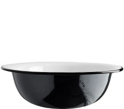 black enamel bowl - Ø 40cm