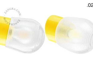 yellow porcelain wall light David - Ø 10 cm