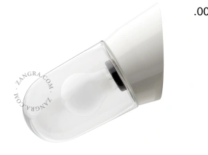applique blanche - globe en verre - Ø 11 cm