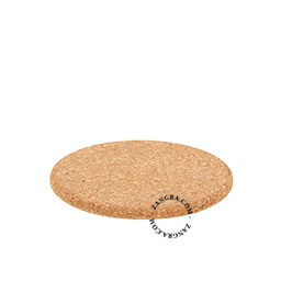 Round cork saucer