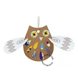 cardboard owl to colour